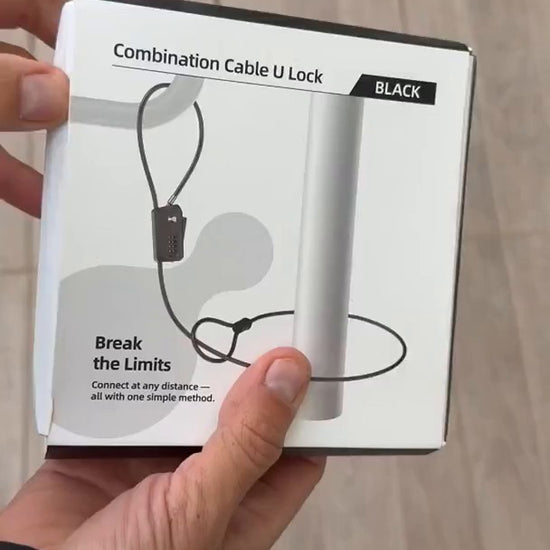 Cadenas PYTHON PAKERS en vidéo : code 4 chiffres, câble acier gainé, s'attache sur n'importe quel poteau