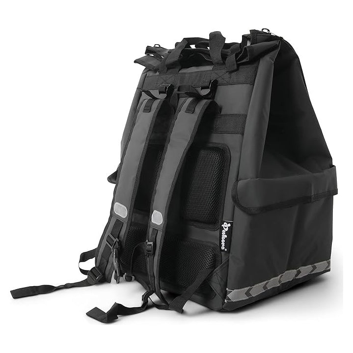 Sac de livraison PAKERS 74 L isotherme étanche, vue de dos sur fond blanc